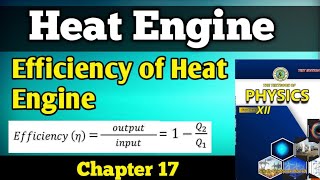 Heat Engine  Working principle of heat Engine Chapter 17 class 12 new physics book  efficiency [upl. by Adieno]