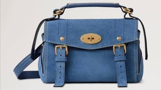 MULBERRY UNBOXINGTOO SMALL  Mulberry Mini Alexa Denim Suede bag [upl. by Nhojleahcim]