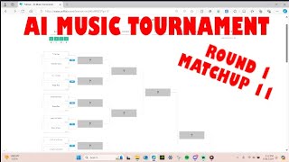 Round 1 Matchup 11  AI Music Viewer Voted Tournament [upl. by Dryden]