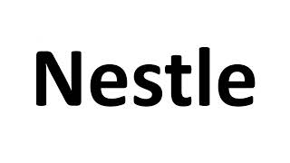 How to Pronounce Nestle [upl. by Brigg]