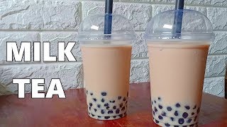 How to make Milk Tea Recipe  Boba Milk Tea [upl. by Eirbua974]