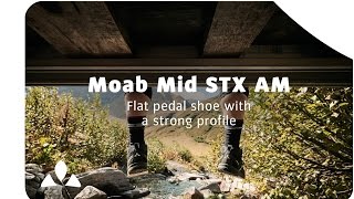 Flat pedal shoe Moab Mid STX AM  VAUDE [upl. by Salmon]