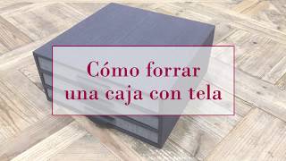 Cómo forrar una caja de madera con tela  DIY Tutorial Patchwork [upl. by Dacey]