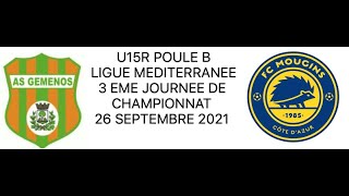 U15R2007AS Gemenos  FC Mougins Poule B  3 eme journée de Championnat [upl. by Aryt883]