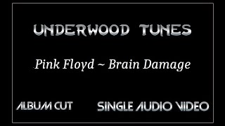 Pink Floyd  Brain Damage  1973  Single Audio Video [upl. by Doralyn]