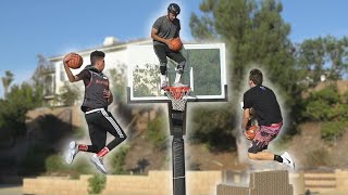 INSANE BASKETBALL MINI HOOP DUNK CONTEST [upl. by Dora]