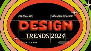 9 HUGE Graphic Design Trends 2024 🎉 [upl. by Cora443]