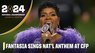 Fantasia performs the Star Spangled Banner at the 2024 CFB National Championship 🇺🇸 [upl. by Kala81]