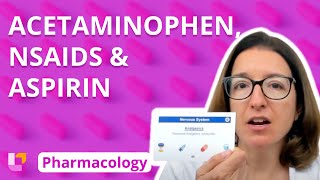 Acetaminophen NSAIDs amp Aspirin  Pharmacology  Nervous System  LevelUpRN [upl. by Charmion]