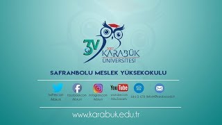 Karabük Üniversitesi Safranbolu Meslek Yüksekokulu Tanıtım [upl. by Cliff]