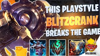 WILD RIFT  THIS BLITZCRANK PLAYSTYLE BREAKS THE GAME  Blitzcrank Gameplay  Guide amp Build [upl. by Niloc]