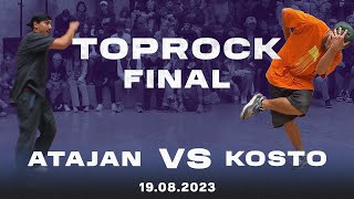 ATAJAN vs KOSTO  Toprock Final  V1 Battle 19082023 [upl. by Adyahs861]