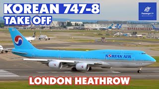 KOREAN 7478 TAKE OFF  HEATHROW [upl. by Sidoney845]