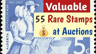 Rare Valuable Stamps Seen at Different Philatelic Auctions In 2023 [upl. by Durst408]