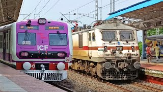 RAJDHANI EXPRESS vs DURONTO EXPRESS  🔥 Thundering WAP7 PREMIUM TRAINS At Crazy Speed 😱🔥 [upl. by Eugor474]