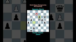 SPASSKY vs FISCHER WCC 1972 Game 3 [upl. by Ralfston62]