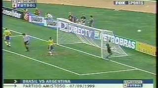 Brasil vs Argentina amistoso 1999 [upl. by Halet]