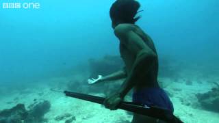 ‪Superhuman Filipino diver from the Badjao tribe BBC [upl. by Eiramik]