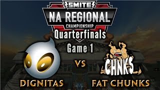 NA Regional Championship QuarterFinals  Team Dignitas vs Fat Chunks Assemble Game 1 [upl. by Inanaup]