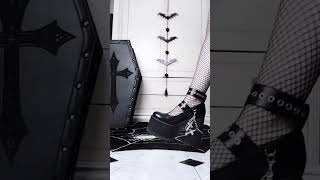 Goth Shoe Collection ⛓️🖤 Pick your favs Killstar Demonia Boots Lamoda Dolls Kill Widow  High heels [upl. by Favin]