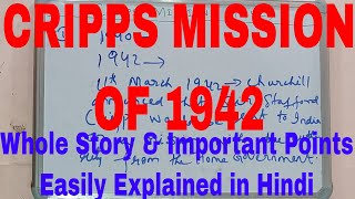 Cripps Mission 1942Cripps Mission HindiWhat was Cripps MissionCripps Mission kya hai 1942 [upl. by Manouch]