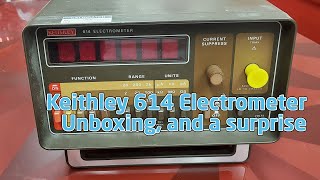 Keithley 614 Electrometer  unboxing [upl. by Tiras]