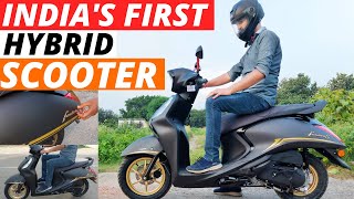 Yamaha Fascino S 125 Hybrid 2022 Review  Scooter with Great Mileage and Performance [upl. by Doty902]