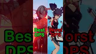 Best Vs Worst DPS Characters From Each Element genshinimpact shorts meta [upl. by Acnairb]