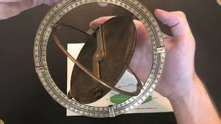 Using the Astronomical Ring Dial as an Armillary Sphere  BC Gnomonics [upl. by Burdett647]