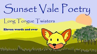 Learn English for kids  quotLong Tongue Twisters quot Pronunciation practice for children [upl. by Esidnak]