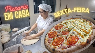 PRIMEIRA SEXTA DE ABRIL NA PIZZARIA  DELIVERY EM CASA  PIZZA NO FORNO PAULISTANO 356 [upl. by Ripley]