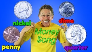 The Money Song  Penny Nickel Dime Quarter  Jack Hartmann Money Song [upl. by Yecrad]