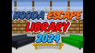 Hooda Escape Library 2024  Walkthrough  Hints  Cheats [upl. by Gilletta]