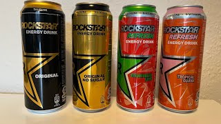 Rockstar energy Alm Sukkerfri jordbærlime og guava [upl. by Julieta]