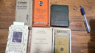 SOLD Video 12 Vintage Tiny Books DiaryGuideMap CalendarMedical [upl. by Krock]