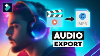 How To Export Only Audio On Filmora 12 [upl. by Enihpets]