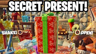 How to Open The LAST PRESENT in Fortnite Location 15th Secret Winterfest Present [upl. by Desirea]