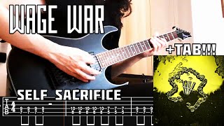 WAGE WAR  Self Sacrifice Guitar Cover  TAB NEW SONG 2024 [upl. by Hackathorn]