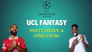 UCL FANTASY MATCHDAY 4 PREVIEW  Selling Haaland this week 💶 [upl. by Inez]