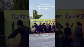 Tega fry Junior team Nirvair khalsha gatka group Rajpura  gatkasikhmartialart gatkalovers [upl. by Zondra]