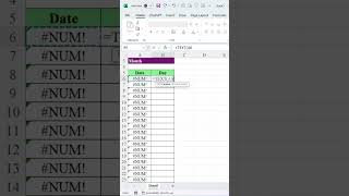 Simple Drop Down Calendar in Excel excelwalesir exceltricks exceltips exceltraining ytshorts [upl. by Adyeren754]