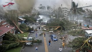 Aurora now Philippines in chaos Super Typhoon Pepito with 200 kmh winds causes major damage [upl. by Eninaej]