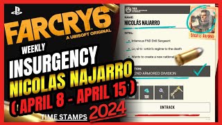 Far Cry 6  Insurgency  Nicolas Najarro  April 8  April 15  Walkthrough  No Commentary  4k [upl. by Llevram]