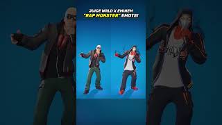 Juice Wrld x Eminem quotRap Monsterquot Emote in Fortnite shorts fortnite [upl. by Parshall]