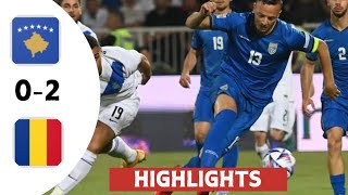 Razvan Marin Goal  Kosovo vs Romania 02  goals amp highlights  UEFA Nations league qualifiers [upl. by Ashatan]