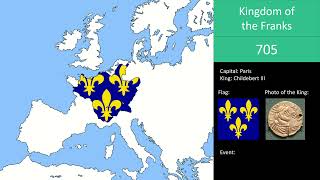 History of the Frankish Kingdom Every Year 481870 [upl. by Yrtnej466]