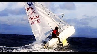 ROUGH DAY OF 420 SAILING SANREMO [upl. by Ebner258]