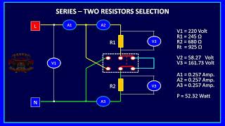 SeriesParallel Circuit Two Resistors Using DPDT Switch [upl. by Doownil]