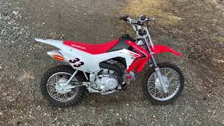 HONDA CRF110F FMFマフラーサウンド [upl. by Yrojram]