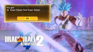 How to Unlock Super Saiyan God Super Saiyan SSB  Dragon Ball Xenoverse 2 [upl. by Estren762]